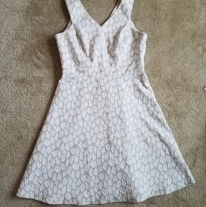 Calvin Klein Linen Patterned Dress